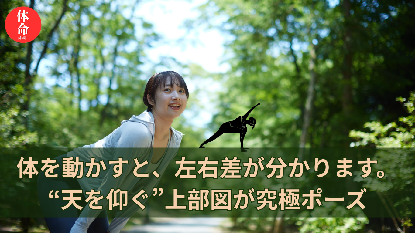 体の左右差が分かる究極のポーズ
